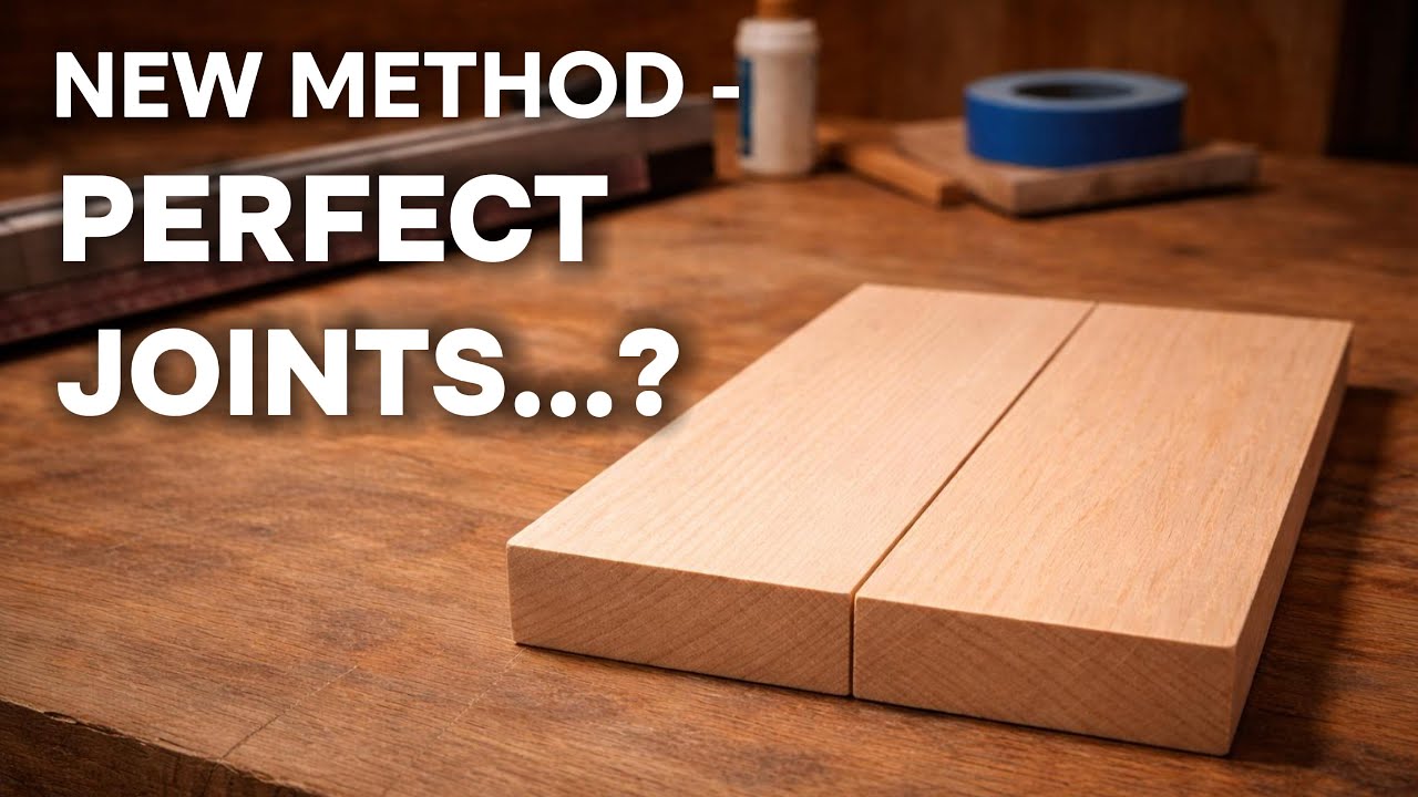 Новый способ получения идеальных стыков досок (без электроинструментов)