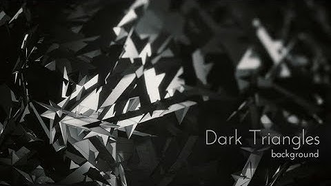 Dark Triangles Background | Motion Graphics - Videohive template