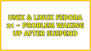 Unix & Linux: Fedora 21 - Problem waking up after suspend