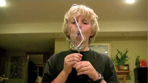 Boy Breaks Wine Glass with Voice