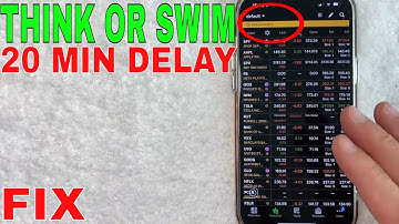 🔴 Why Is ThinkOrSwim Data Quotes Partially Delayed 20 Minutes 🔴