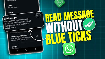 How to Read WhatsApp Messages Without Showing Blue Ticks | Toggle of Read Receipts on WhatsApp