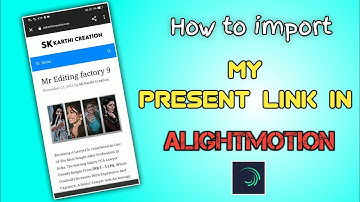 How to import Alightmotion present project package in Alightmotion |@MREditingFactory