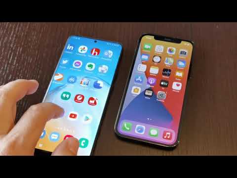 Prebacivanje podataka sa Samsung Galaxy S20+ (Android 10) na Apple iPhone 12 Pro (iOS 14), usporedba