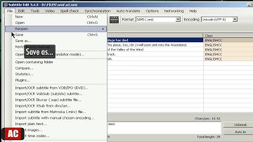 Convert .SMI subtitles to .SRT on Windows-Subtitle Edit