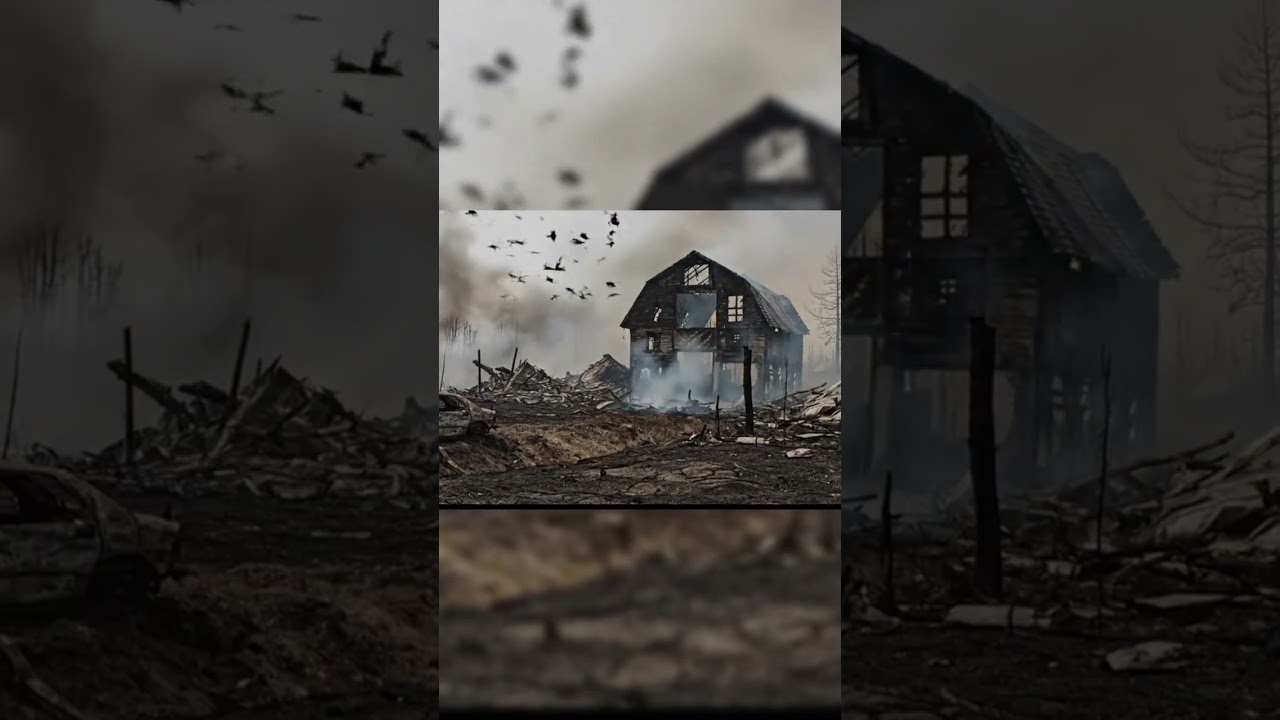 Fire Tornado Unleashed – Before and After the Inferno