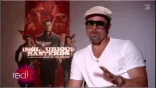 Brad Pitt interview on TV Pro7 during Inglourious Basterds promotion with Steven Gätjen  pt. 1