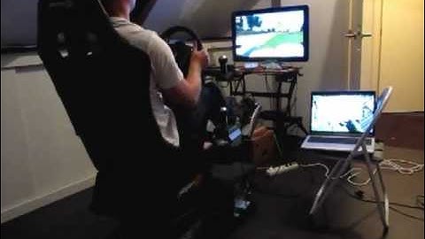 Motion Sim, new motors, first test.