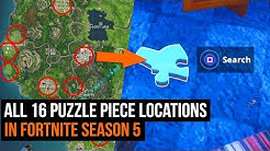 all 16 secret puzzle piece locations in fortnite season 5 challenges duration 4 33 - fortnite search jigsaw puzzle pieces in basements