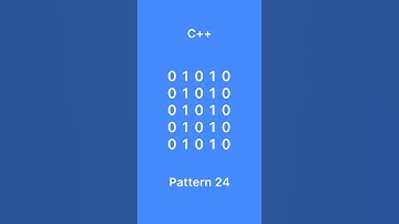 01010 pattern code in C++ for online assessment CSE placement#tcs#infosys#itcompanies#software#c++