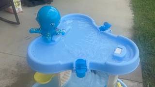 Mom tip to extend water table play!