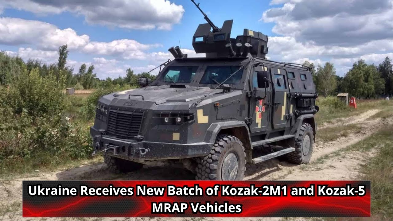Ukraine Receives New Batch of Kozak 2M1 and Kozak 5 MRAP Vehicles - YouTube