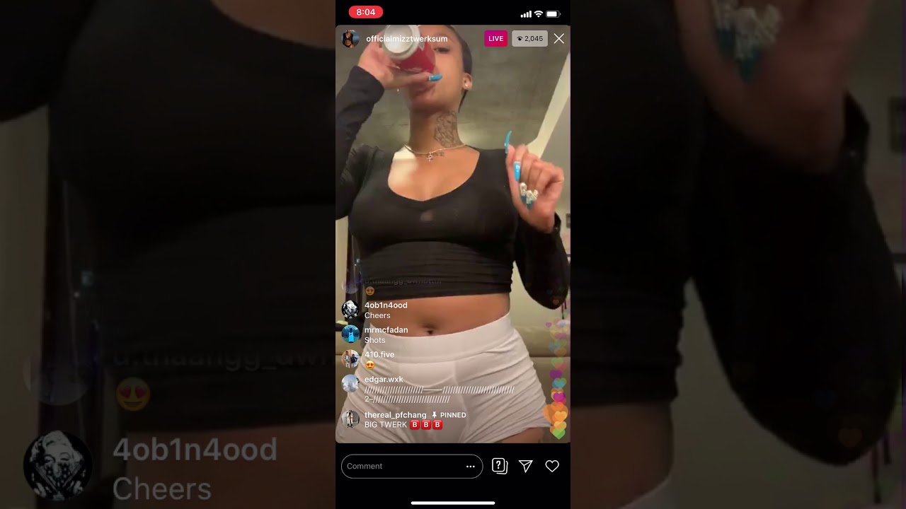 THE OFFICIAL MIZZTWERKSUM TWERKING ON INSTAGRAM LIVE ❗ ️10.27.19 ❤ 🦍 - You...