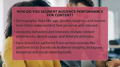 How Do You Segment Audience Performance For Content? - Everyday-Networking