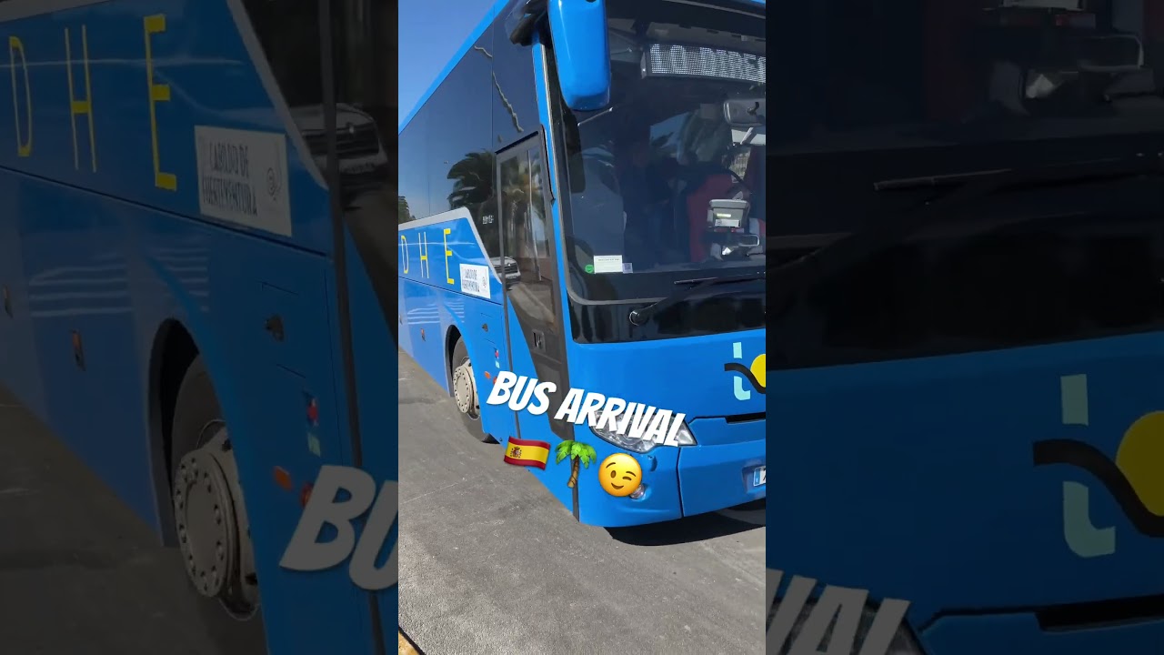 Bus Arrival, Linea 10, Morro Jable to Puerto Rosario