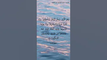 سورة النحل الآية ١٤ الشيخ عبد الباسط عبد الصمد 