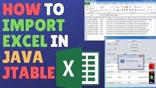 How To Import Excel in Java JTable (GUI) Swing Application Tutorial - Netbeans