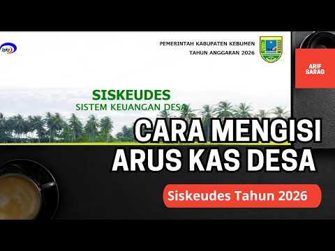 CARA INPUT ARUS KAS DI SISKEUDES 2026