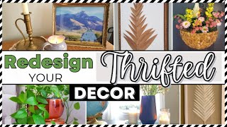 DECORATE WITH THRIFTED DECOR - RECYCLE &amp; REDESIGN SECONDHAND finds for budget friendly decorating