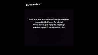 Lirik Lali Konco~Kupretz ft.D.Mc ||(Slowed)~Namikaze Lyrics