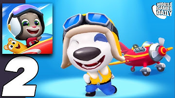 TALKING TOM SKY RUN Gameplay Walkthrough Part 2 - All Levels (iOS, Android)