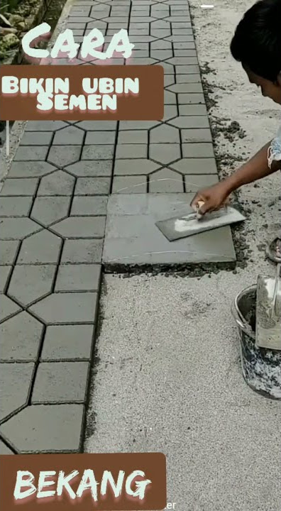 Cara bikin ubin semen pakai cetakan   #bekang #ubinsemen #cetakanubin #nukang