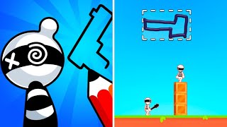 Draw Hero 3D 📍🎨🐧 All Levels Gameplay Android iOS screenshot 3