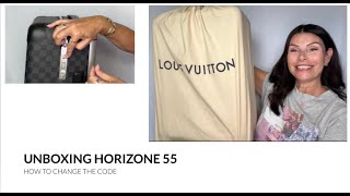 Unboxing Louis Vuitton Horizone 55 & How to Reset A TSA007 luggage lock/lvlovermj