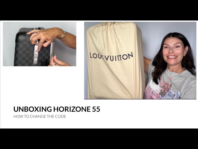 Unboxing Louis Vuitton Horizone 55 & How to Reset A TSA007 luggage lock/lvlovermj  