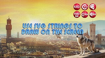 Use SVG strings to draw on the screen