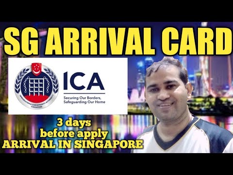 SG arrival card | how to fill sg arrival card before arrive in Singapore ?? | SG health declaration