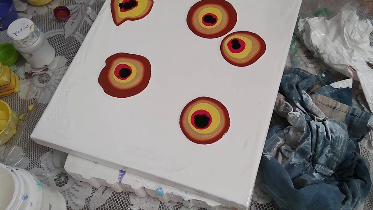 Acrylic Pour Painting Hindi 002 YouTube