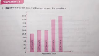 Dav Class 6 Math Chapter 16 Worksheet 1 || Statistics || More About   Bar Graph ||