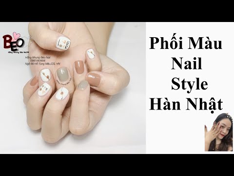 Nail Phối Màu - Học Nail - Cách Phối Màu Nail Hàn Nhật