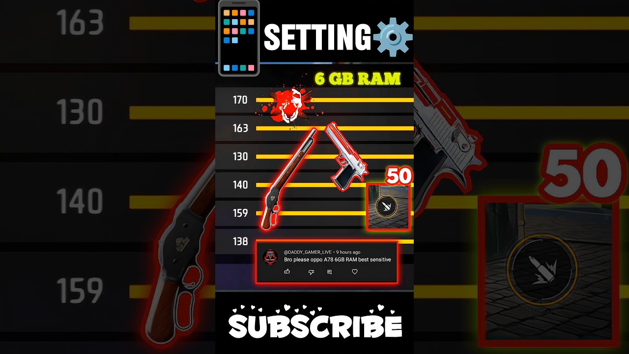 New Settings ⚙️| Oppo A78📲 Sensi + Dpi || 2024 Free Fire ⚡ Highlights