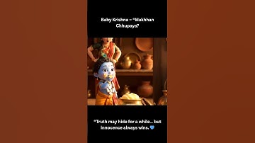 Adorable cute Krishna Makhan Chori #ytshorts #trending #love #krishna