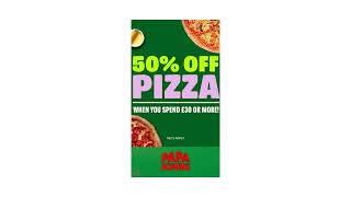 Papa Johns Erdington / Order Now For the Match / Get 50% Off Pizza (Ts & Cs Apply)