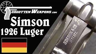 Lugers Under Versailles: The 1926 Simson P08