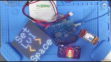 RGB LED Matrix game console (ws2812, HUB75) on SAMD21