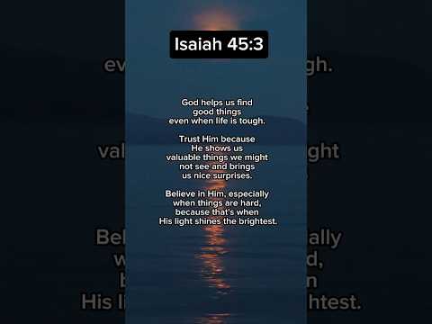 The secret of Isaiah 45:3 ✨🙏❤️ #bible #bibleverse #shorts