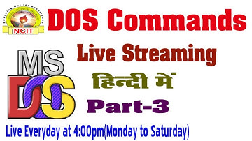 DOS COMMANDS TUTORIAL PART- 3 (Live)