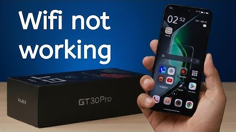 Infinix GT30 Pro 5G: Fix wifi not working problem