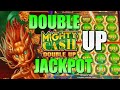 Double screen jackpot on mighty cash slot machine