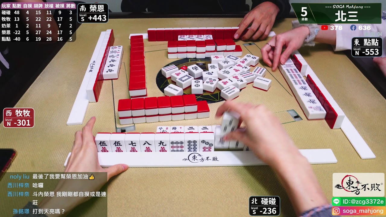 [嗽嘎麻將] 晚場 點點 榮恩 牧牧 奶茶 話題女王，人氣榮恩[ 22/04/16 ]