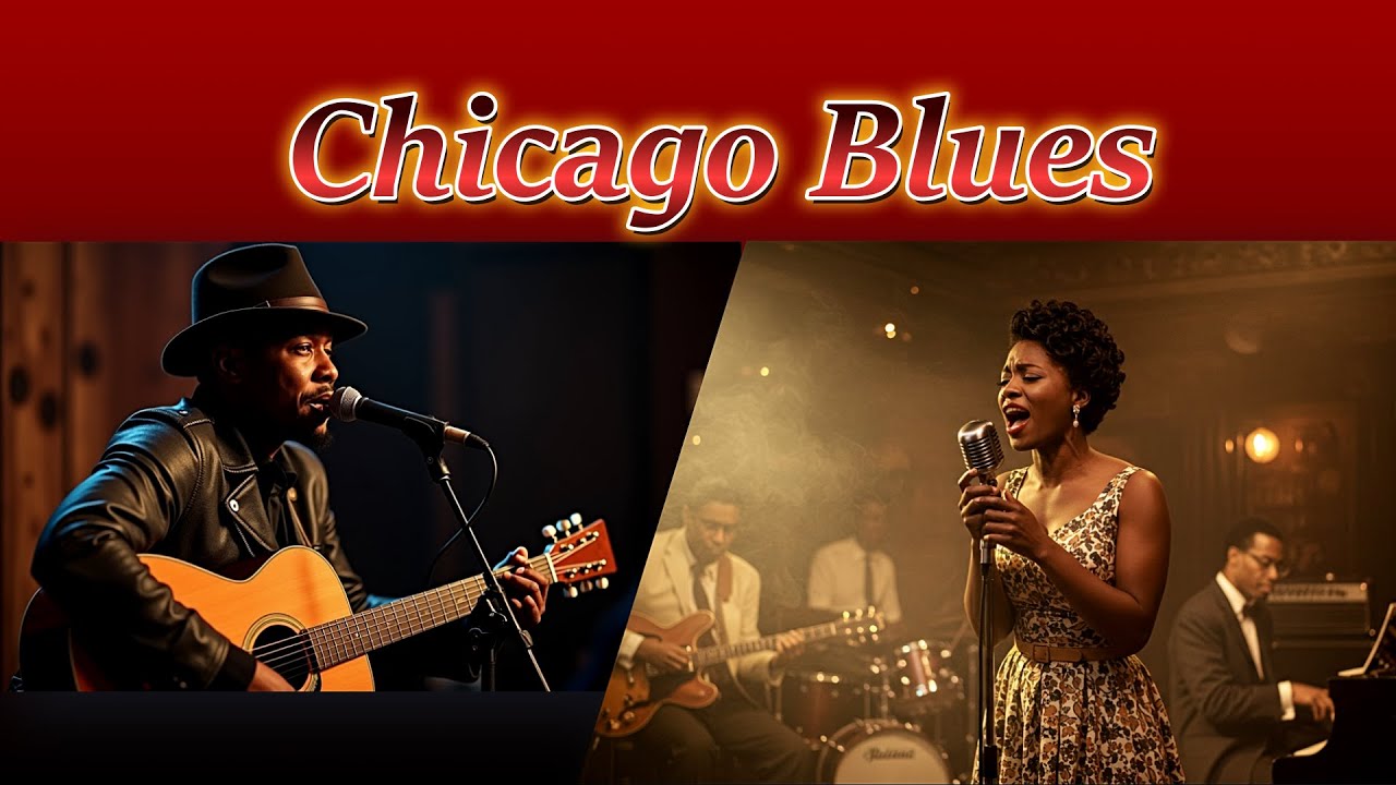 Chicago Blues Selection/ #The pain of Blues #The city at night #Tears ...