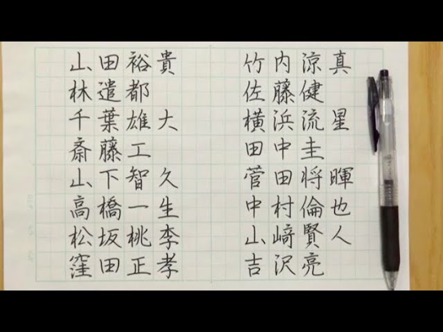 16人の人気イケメン芸能人を美文字で書いてみた Youtube