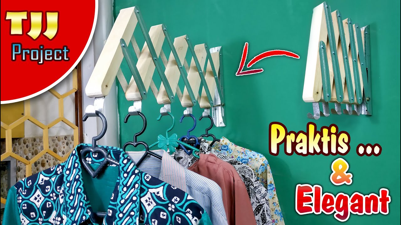 Praktis dan elegan bikin gantungan  baju  dari kayu jati  