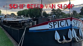 Oude spits uit 1964 ombouwen tot varend woonschip. Deel 1