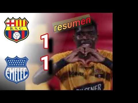 Barcelona vs Emelec 1 - 1 toreros salvan la punta resumen liga pro