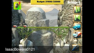 Bridge Constructor Walkthrough: The Ridge Bridge 1